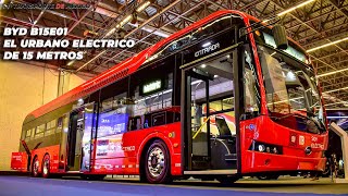 BYD B15E01  La Nueva unidad eléctrica de Metrobús Línea 4 en Expo Transporte 2023 [upl. by Trilbee]