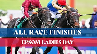 All Race Finishes from Epsom Ladies Day featuring the Betfred Oaks [upl. by Alburg]