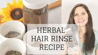 Herbal Hair Rinse Recipe  APPLE CIDER VINEGAR HAIR RINSE RECIPE  Bumblebee Apothecary [upl. by Edlyn236]