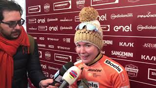 Anna van der Breggen takes victory at Strade Bianche [upl. by Asilem]