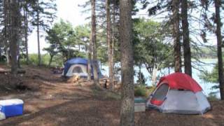 Maine Oceanfront Camping Sagadahoc Bay Campground  Cabin Rental [upl. by Anizor]