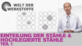 Die Welt der Werkstoffe Einteilung der Stähle und hochlegierte Stähle Teil 1 [upl. by Mimajneb]