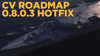 CV Roadmap and 0803 Detailed  World of Warships [upl. by Caddric]