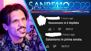 I PEGGIORI COMMENTI SOTTO I VIDEO DI SANREMO 2022 [upl. by Cloris]