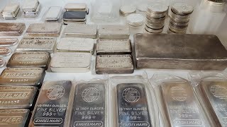 Full Engelhard Stack Over 400 Ounces Of Vintage Silver [upl. by Eenitsed413]