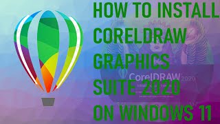 How to install CorelDRAW 2020 on Windows 11  Photo Design [upl. by Eatnohs52]