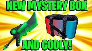 UPDATE BUYING THE NEW BIOBLADE GODLY  NEW MYSTERY BOX 2 In Murder Mystery 2 Update Roblox [upl. by Aicargatla]