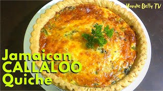 Delicious Jamaican CALLALOO Quiche [upl. by Raddy]