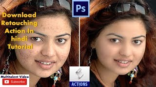 best retouching option in photoshop hindi tutorial by multitalent video [upl. by Honey]