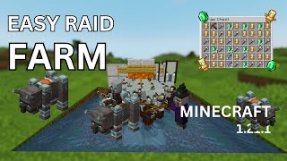 Ultimate Easy Raid Farm for Minecraft 1211  Totem amp Emerald Farming minecraft raidfarm [upl. by Jason]