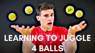 Learning to Juggle 4 Balls [upl. by Patricio]