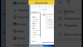 What is recycle bin  How data is deleted and restore रीसाइकल बिन क्या होता हे [upl. by Blodgett]