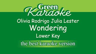 Olivia Rodrigo Julia Lester  Wondering Male Karaoke [upl. by Ltihcox345]