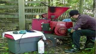 1 Small Engine Repair How to unseize a Kohler Shredder 16HP [upl. by Saville756]