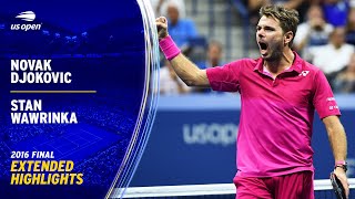 Novak Djokovic vs Stan Wawrinka Extended Highlights  2016 US Open Final [upl. by Adnuhser]