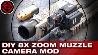 DIY Build an 8X Zoom Muzzle Camera  Shooting Mobius Action Cams [upl. by Dira]