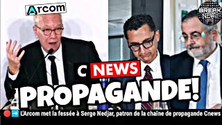 🔴➡️LArcom met la fessée au patron de Cnews [upl. by Leva]