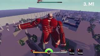 Untitled Attack On Titan Colossal titan showcase [upl. by Adeirf]