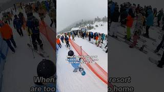 Those lift lines can be out controlsnowboarding ski skiing laketahoe [upl. by Pier]