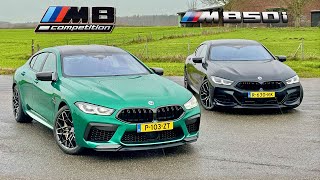 2023 BMW M8 Competition vs M850i Gran Coupe  REVIEW on AUTOBAHN [upl. by Benisch]