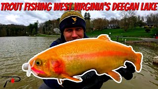 Trout Fishing West Virginia Deegan Lake [upl. by Burne]