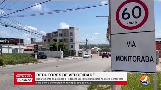 DER instala câmeras de monitoramento na Avenida Olavo Montenegro [upl. by Llertnor]