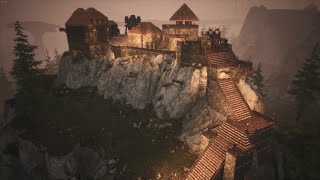 Conan Exiles  Lets build teaser  Nordheimer hilltop settlement [upl. by Esorrebma]