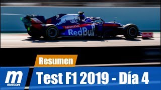 Resumen Día 4  Test Barcelona  F1 2019 [upl. by Ellmyer580]