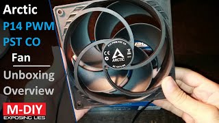 Arctic P14 PWM PST CO 140mm Fan Unboxing Overview [upl. by Alric]