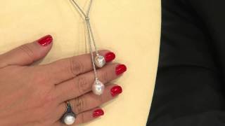 Honora 120mm  130mm Ming Cultured Pearl Sterling Lariat Necklace with Rick Domeier [upl. by Arykat]