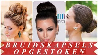 Stoere bruidskapsels half opgestoken 2018 [upl. by Utas]