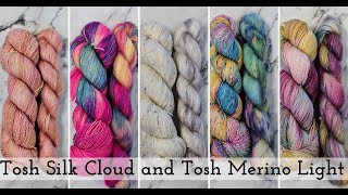 🎉 Unveiling Madeline Toshs Silk Cloud 🌈✨ Perfect Pairing with Tosh Merino Light  Knitique Yarns [upl. by Estele]