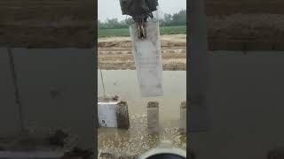 River embankment cofferdam cement board installation process [upl. by Eldoree]