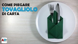 Come Piegare tovagliolo di carta  Decorazioni per la Tavola [upl. by Godwin]