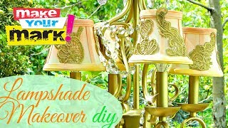 How to Lampshade Makeover DIY [upl. by Neehs]