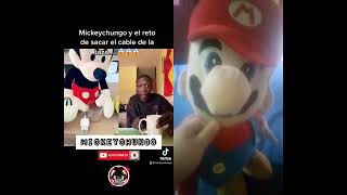 Mario se encabrona junto a Mickey Chungo por no poder desenredar una taza XF mickeychungo memes [upl. by Gilges]