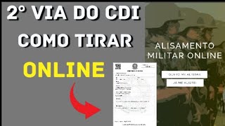 Como tirar 2ª via do CDI Certificado de Dispensa MilitarCertificado de isenção [upl. by Leva471]