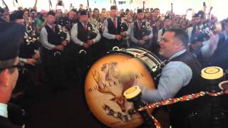 Glengarry Highland Games 2022  Closing Mass Pipe amp Drums Bands [upl. by Eiwoh]