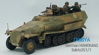 Tamiya 135 Sdkfz 2511 hanomag [upl. by Lednem915]