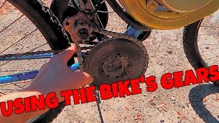 junk yard 85cc motorized bike test drive part 3 [upl. by Daly490]