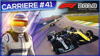 PB DE FREIN ET PENALITES MOTEUR   F1 2018 Carrière 41 [upl. by Enylecoj]