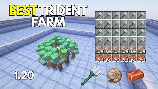 EASIEST amp FASTEST TRIDENT Farm for Minecraft Bedrock 120 [upl. by Trevorr378]