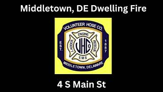 Middletown DE Dwelling Fire Fireground Audio 51324 [upl. by Larred]