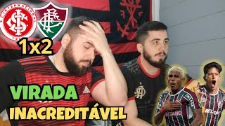 REACT MELHORES MOMENTOS INTERNACIONAL 1X2 FLUMINENSE  VIRADA INACREDITÃVEL FLU NA FINAL DA LIBERTA [upl. by Aggappe]