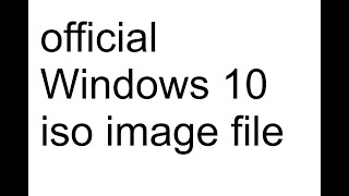 How download official Windows 10 iso image file [upl. by Niwled942]