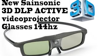 New Sainsonic 3D Glasses DLP ACTIVE videoprojector at 144hz [upl. by Iris126]