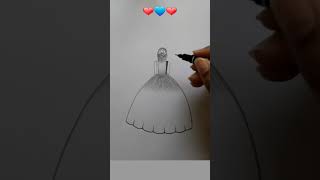 Very Easy Girl Drawing❤shortsartgirlsatisfying [upl. by Sholom131]