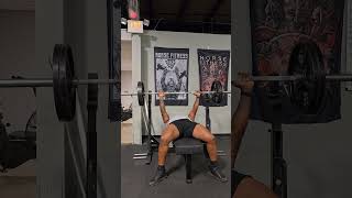 225 Bench Press for Reps shorts fitness motivation lifestyle benchpress [upl. by Berny]