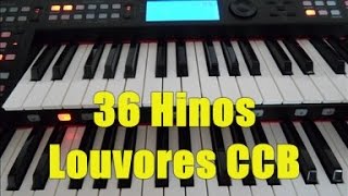 Órgão em Louvor 36 Hinos CCB Tocados Órgão Ringway RS400H [upl. by Innavoij32]