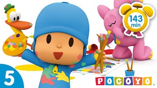 🏒POCOYO in ENGLISH  Thousand fun games  143 min   Full Episodes  VIDEOS and CARTOONS for KIDS [upl. by Vogele]